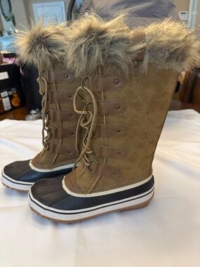 JBU Women's Faux-Fur Trim Winter Boots
